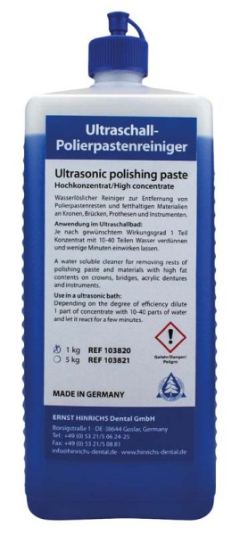 Ultraschall-Polierpastenreiniger
