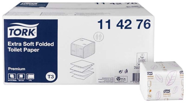 TORK® Premium Toilettenpapier extra weich Einzelblatt