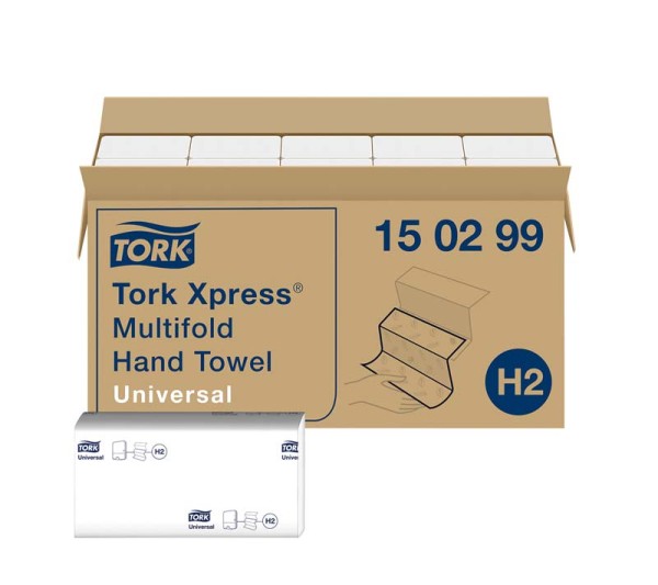 TORK® Xpress® Multifold (Interfold) Handtücher H2 System