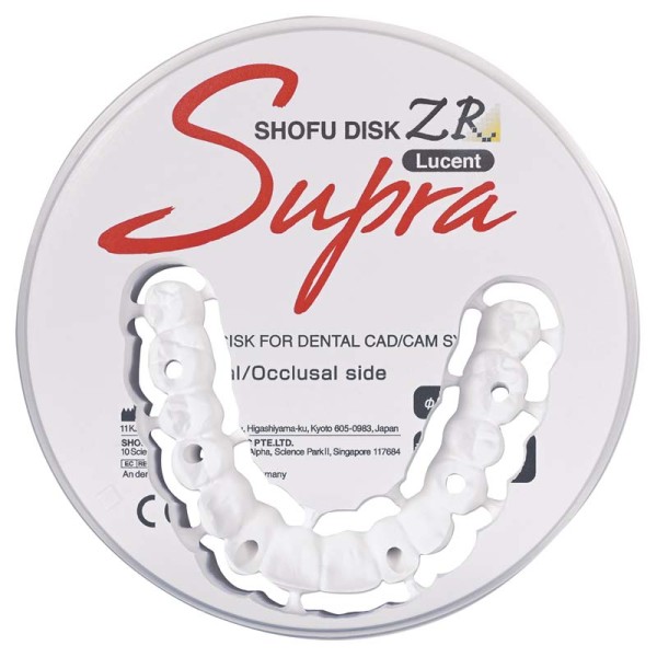 SHOFU Disk ZR Lucent Supra